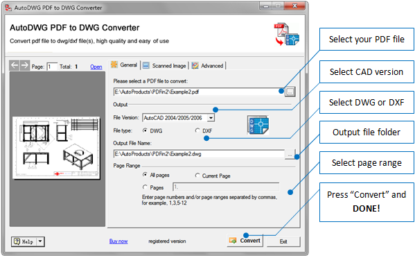 comment modifier un pdf en dwg