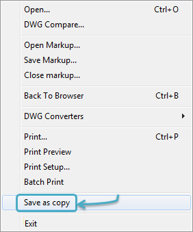 how to save autocad file as dwf