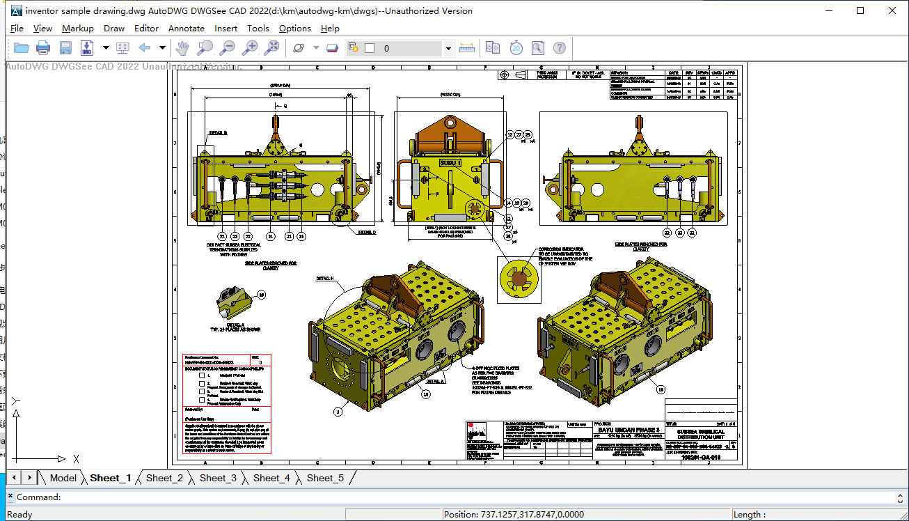 DSeeCAD Screen
